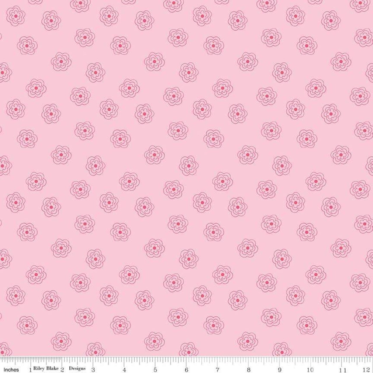 Fabric Riley Blake Pink Blossom Bee Basics by the Quarter Yard C6404-PINK